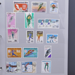 Collection timbres thématiques Ski - sports d'hiver en 2 albums.