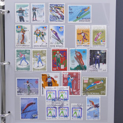 Collection timbres thématiques Ski - sports d'hiver en 2 albums.