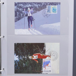 Collection timbres thématiques Ski - sports d'hiver en 2 albums.