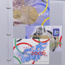 Collection timbres thématiques Ski - sports d'hiver en 2 albums.