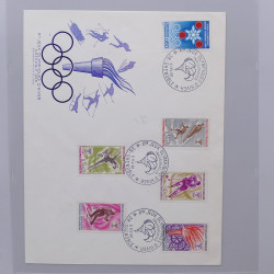 Collection timbres thématiques Ski - sports d'hiver en 2 albums.