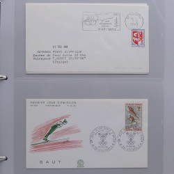 Collection timbres thématiques Ski - sports d'hiver en 2 albums.