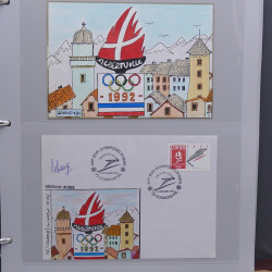 Collection timbres thématiques Ski - sports d'hiver en 2 albums.