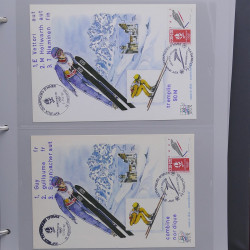 Collection timbres thématiques Ski - sports d'hiver en 2 albums.