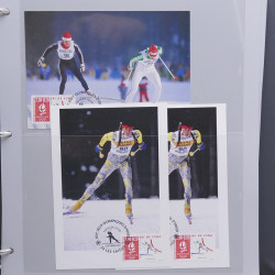 Collection timbres thématiques Ski - sports d'hiver en 2 albums.