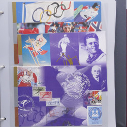 Collection timbres thématiques Ski - sports d'hiver en 2 albums.