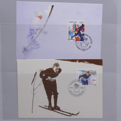 Collection timbres thématiques Ski - sports d'hiver en 2 albums.
