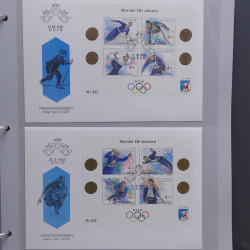 Collection timbres thématiques Ski - sports d'hiver en 2 albums.