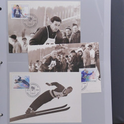 Collection timbres thématiques Ski - sports d'hiver en 2 albums.