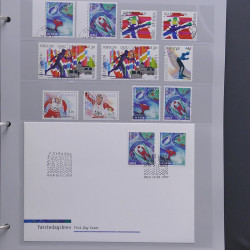 Collection timbres thématiques Ski - sports d'hiver en 2 albums.