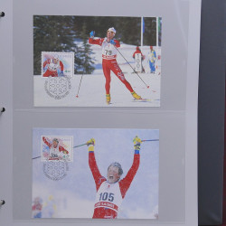 Collection timbres thématiques Ski - sports d'hiver en 2 albums.