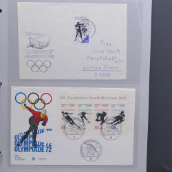 Collection timbres thématiques Ski - sports d'hiver en 2 albums.