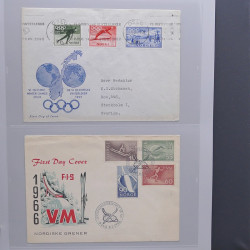 Collection timbres thématiques Ski - sports d'hiver en 2 albums.