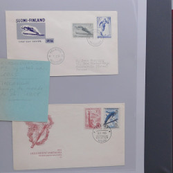 Collection timbres thématiques Ski - sports d'hiver en 2 albums.