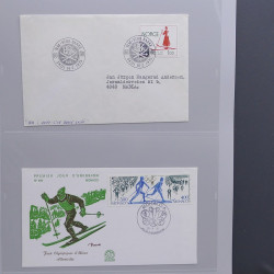 Collection timbres thématiques Ski - sports d'hiver en 2 albums.