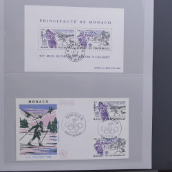 Collection timbres thématiques Ski - sports d'hiver en 2 albums.