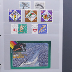 Collection timbres thématiques Ski - sports d'hiver en 2 albums.