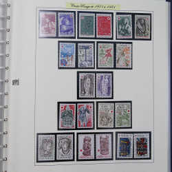 Collection timbres de France thématiques neufs** en album Safe.
