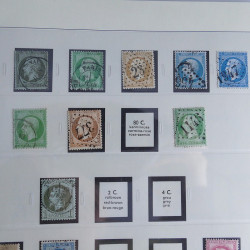 Collection timbres de France 1850-1947 oblitérés en album Safe.