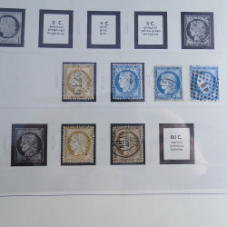 Collection timbres de France 1850-1947 oblitérés en album Safe.