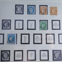 Collection timbres de France 1850-1947 oblitérés en album Safe.