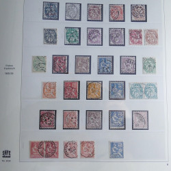 Collection timbres de France 1850-1947 oblitérés en album Safe.