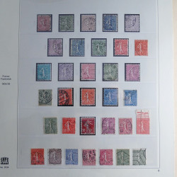 Collection timbres de France 1850-1947 oblitérés en album Safe.