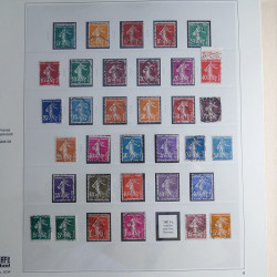 Collection timbres de France 1850-1947 oblitérés en album Safe.