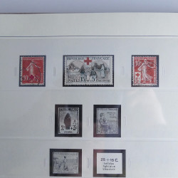 Collection timbres de France 1850-1947 oblitérés en album Safe.