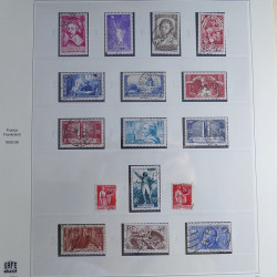 Collection timbres de France 1850-1947 oblitérés en album Safe.