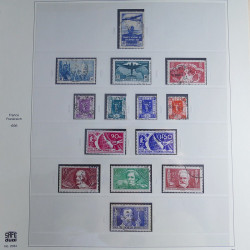 Collection timbres de France 1850-1947 oblitérés en album Safe.