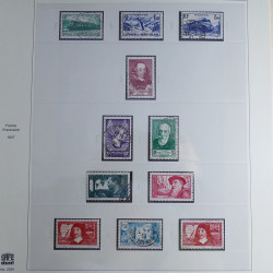 Collection timbres de France 1850-1947 oblitérés en album Safe.