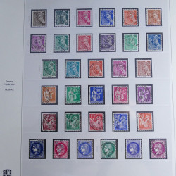Collection timbres de France 1850-1947 oblitérés en album Safe.