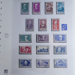 Collection timbres de France 1850-1947 oblitérés en album Safe.
