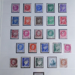 Collection timbres de France 1850-1947 oblitérés en album Safe.