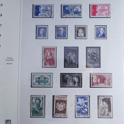 Collection timbres de France 1850-1947 oblitérés en album Safe.