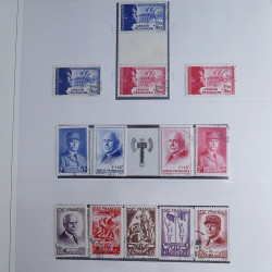 Collection timbres de France 1850-1947 oblitérés en album Safe.