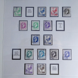 Collection timbres de France 1850-1947 oblitérés en album Safe.