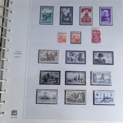 Collection timbres de France 1850-1947 oblitérés en album Safe.