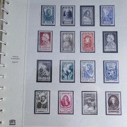 Collection timbres de France 1850-1947 oblitérés en album Safe.