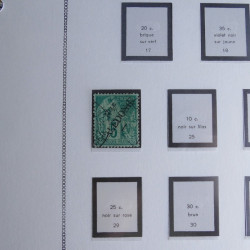 Collection timbres de Nouvelle Calédonie 1892-1948 oblitérés en album Moc.