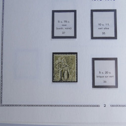 Collection timbres de Nouvelle Calédonie 1892-1948 oblitérés en album Moc.