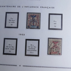 Collection timbres de Nouvelle Calédonie 1892-1948 oblitérés en album Moc.