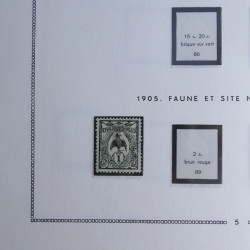 Collection timbres de Nouvelle Calédonie 1892-1948 oblitérés en album Moc.