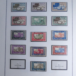 Collection timbres de Nouvelle Calédonie 1892-1948 oblitérés en album Moc.