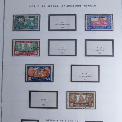 Collection timbres de Nouvelle Calédonie 1892-1948 oblitérés en album Moc.