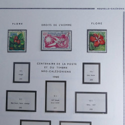 Collection timbres de Nouvelle Calédonie 1892-1948 oblitérés en album Moc.