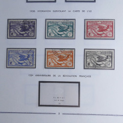 Collection timbres de Nouvelle Calédonie 1892-1948 oblitérés en album Moc.