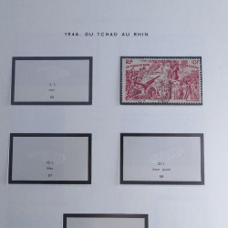 Collection timbres de Nouvelle Calédonie 1892-1948 oblitérés en album Moc.