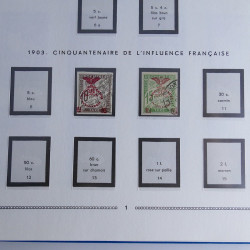 Collection timbres de Nouvelle Calédonie 1892-1948 oblitérés en album Moc.